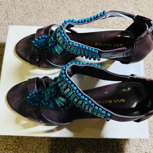 Ann Marino habanera turq-SM size 11M - Picture 2 of 5